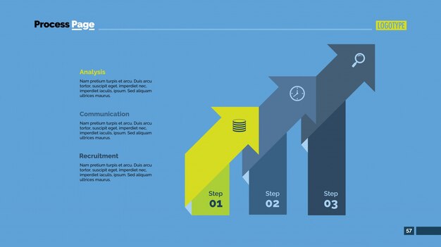 Plantilla de infografía con cuadrados