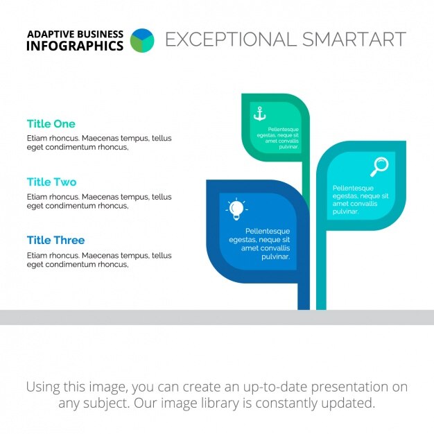 Plantilla de infografía con cuadrados