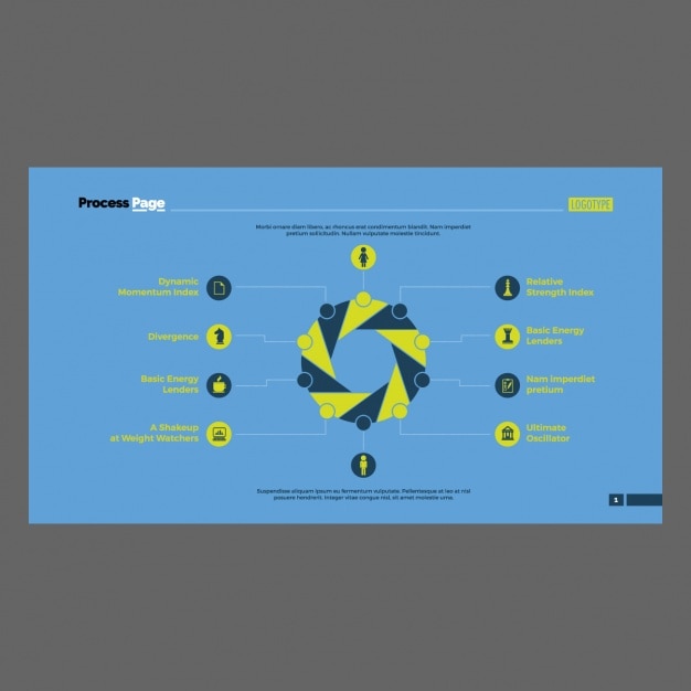 Vector gratuito plantilla de infografía con cuadrados
