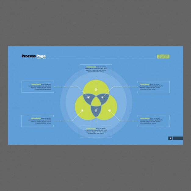 Plantilla de infografía con cuadrados