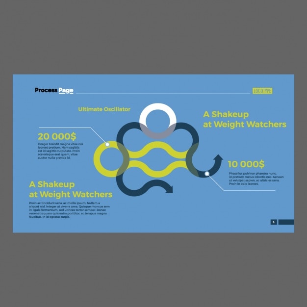 Vector gratuito plantilla de infografía con cuadrados