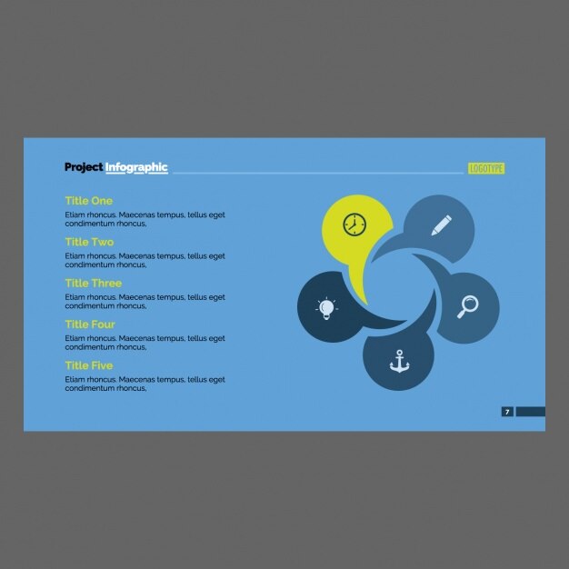 Vector gratuito plantilla de infografía con cuadrados