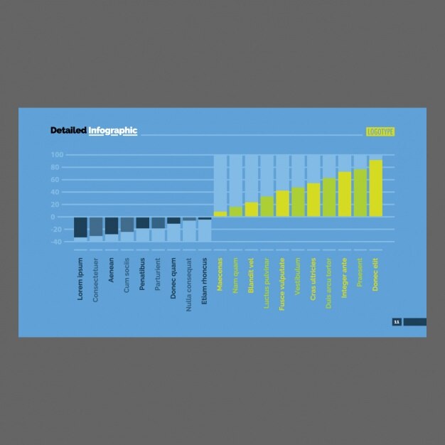 Vector gratuito plantilla de infografía con cuadrados