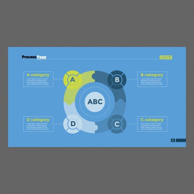 Vector gratuito plantilla de infografía con cuadrados