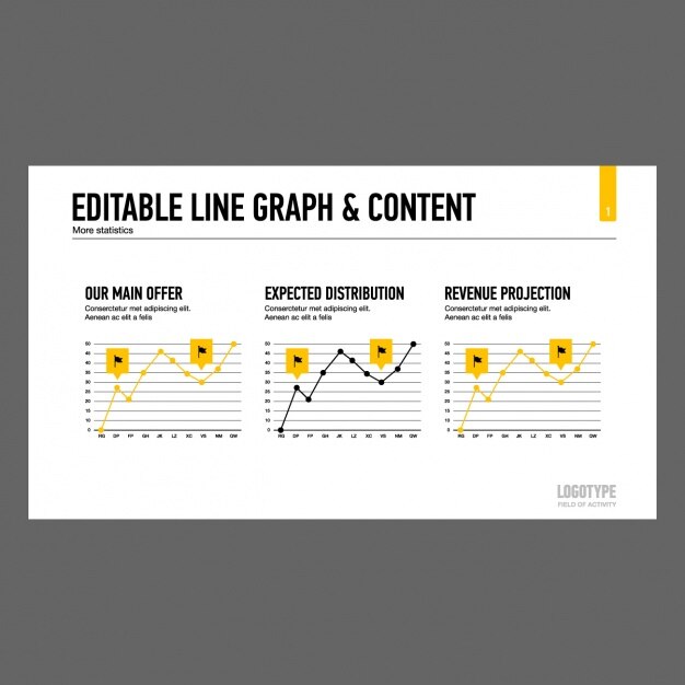 Vector gratuito plantilla de infografía con cuadrados