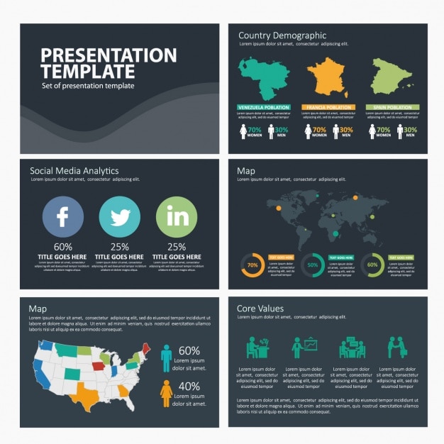 Vector gratuito plantilla de infografía de redes sociales