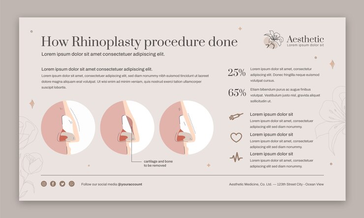 Vector gratuito plantilla infográfica de medicina estética dibujada a mano