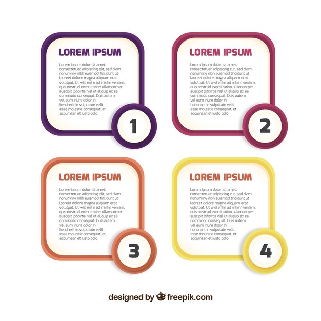 Plantilla infográfica moderna con estilo elegante