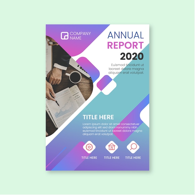 Plantilla de informe anual abstracto