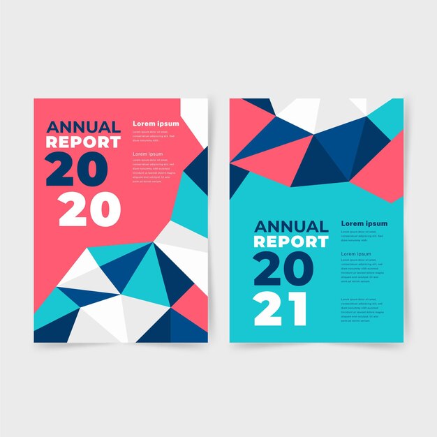 Plantilla de informe anual abstracto