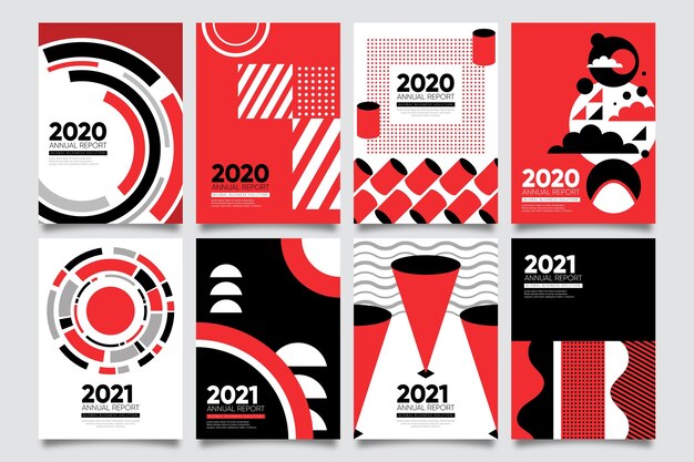 Plantilla de informe anual abstracto