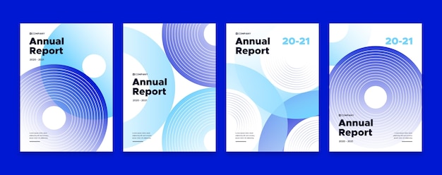 Plantilla de informe anual abstracto