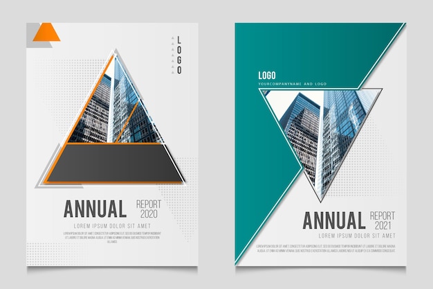 Plantilla de informe anual abstracto