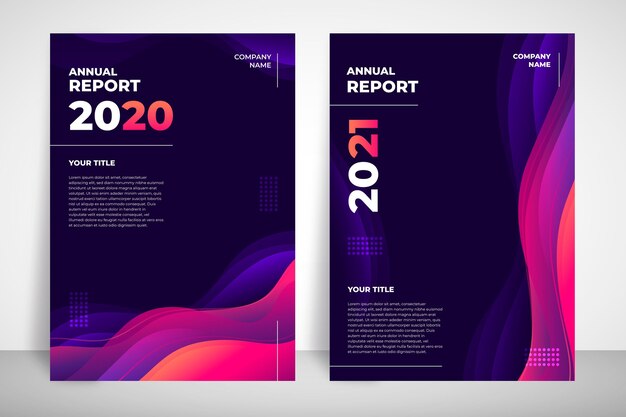 Plantilla de informe anual abstracto