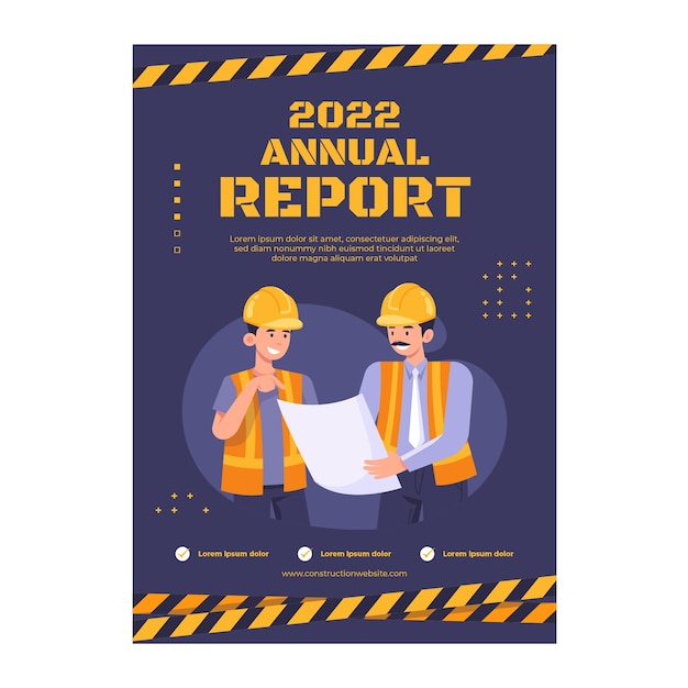 Plantilla de informe anual para el dominio de la construcción