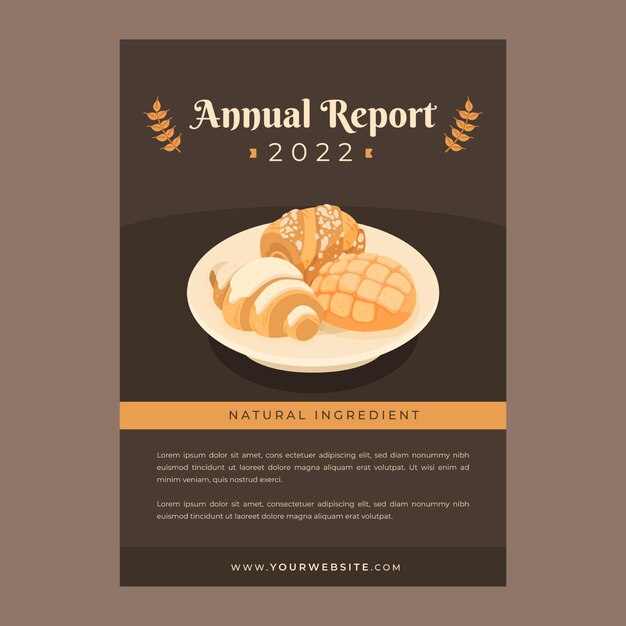 Plantilla de informe anual de panadería