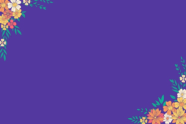 plantilla de invitación de boda con flores