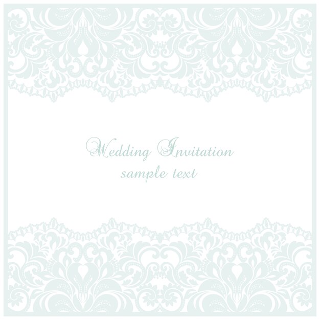 Plantilla de invitación de boda
