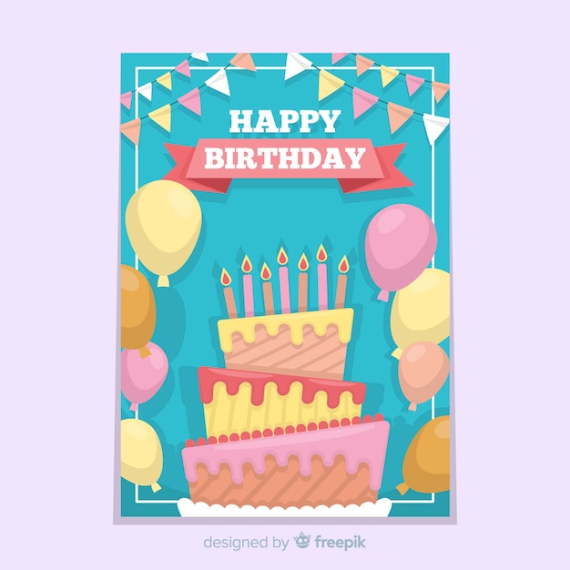 Plantilla de invitación de cumpleaños para niños
