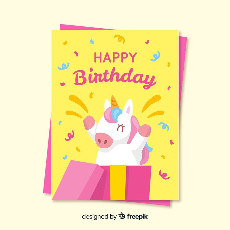 Vector gratuito plantilla de invitación de cumpleaños para niños