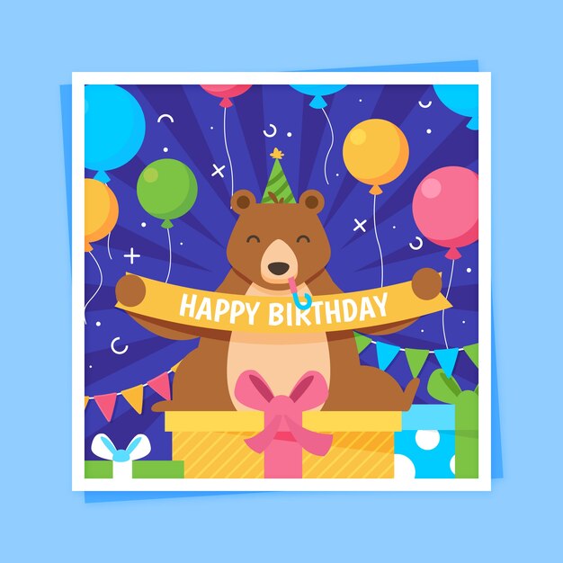 Plantilla de invitación de cumpleaños para niños
