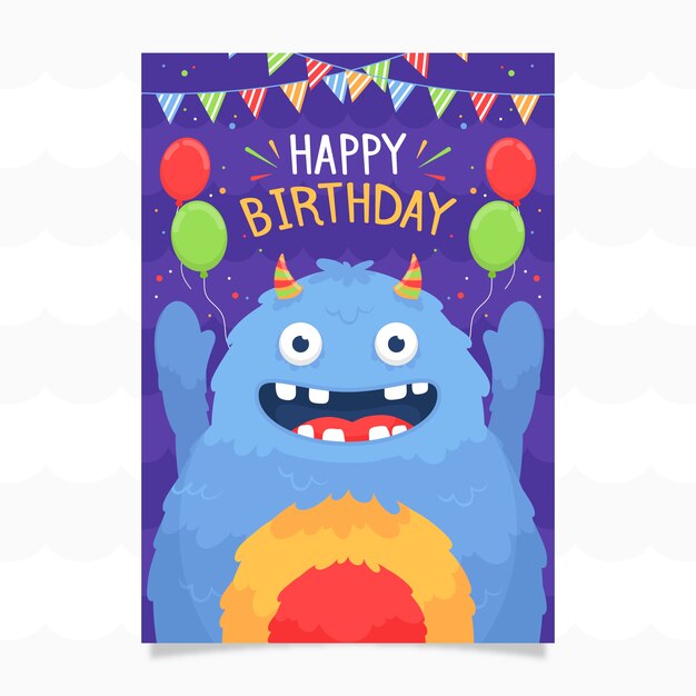 Plantilla de invitación de cumpleaños para niños