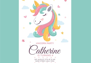 invitaciones de unicornio