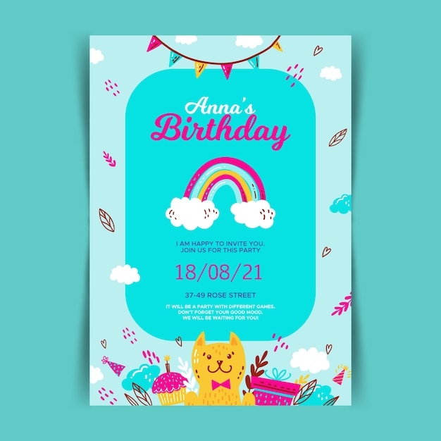 ▷ Invitaciones digitales para cumpleaños infantiles 🥳