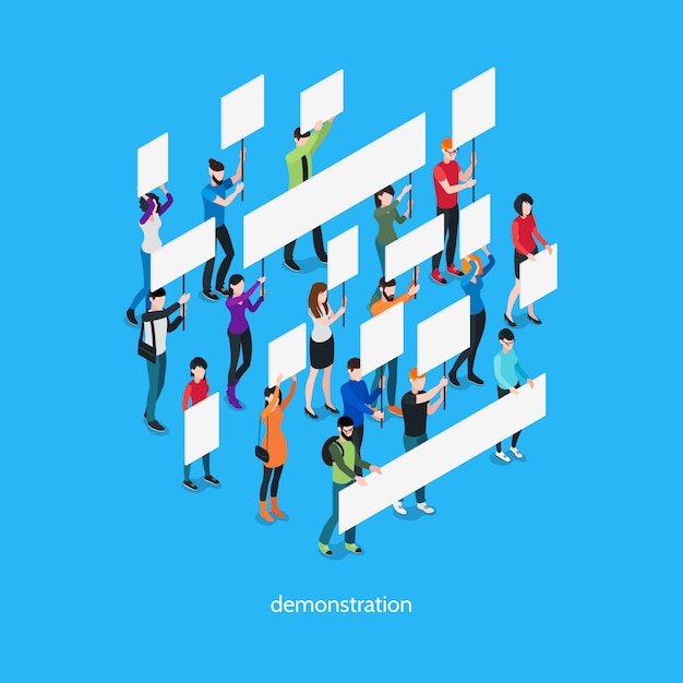 Plantilla isométrica de demostración
