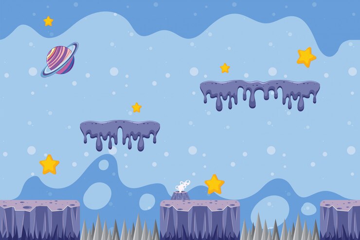 Vector gratuito una plantilla de juego de mystery space
