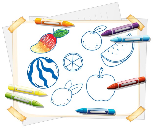 Plantilla de libro para colorear para niños