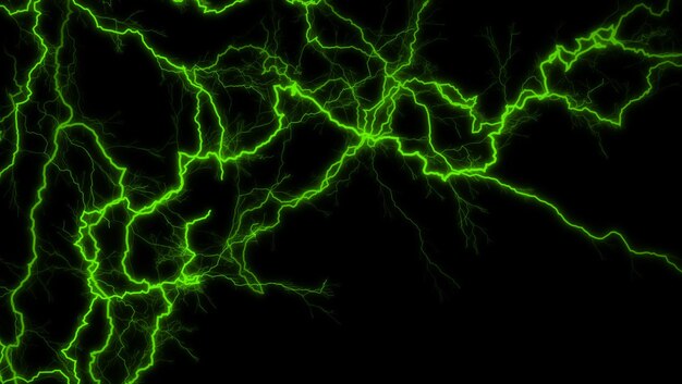 plantilla de líneas onduladas brillantes concepto de relámpago de color en el fondo abstracto de magia de energía oscura