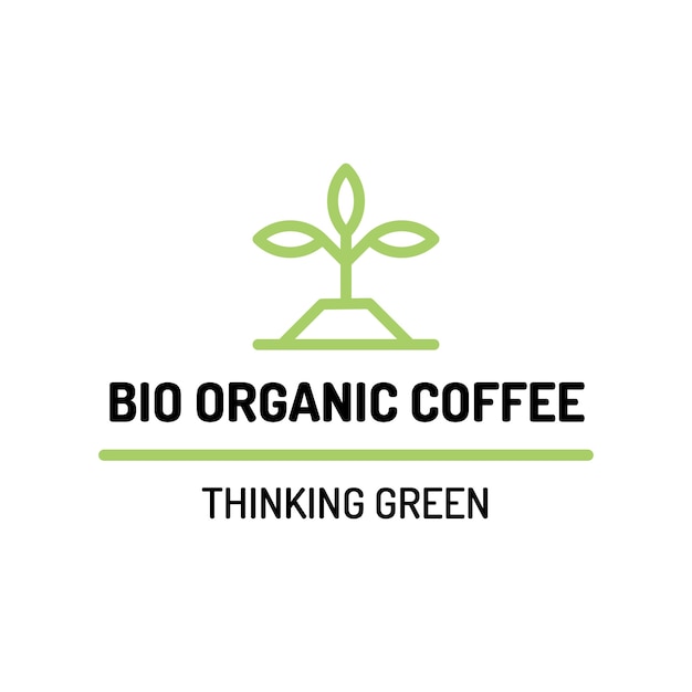 Plantilla de logo de café