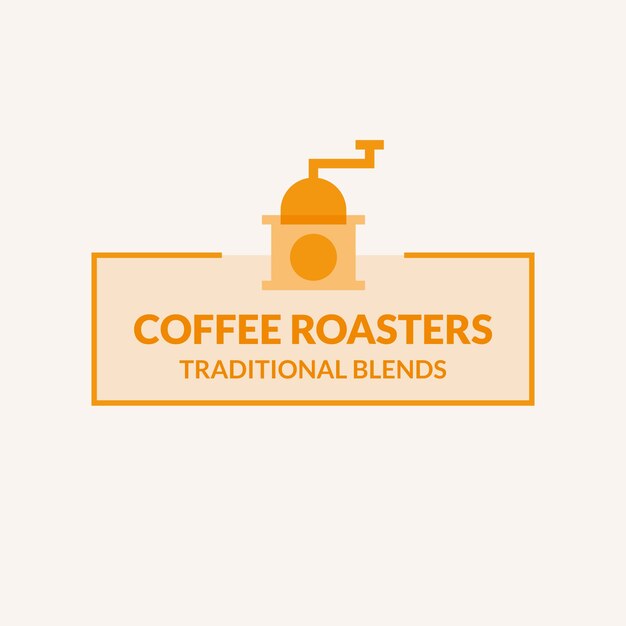 Plantilla de logo de café
