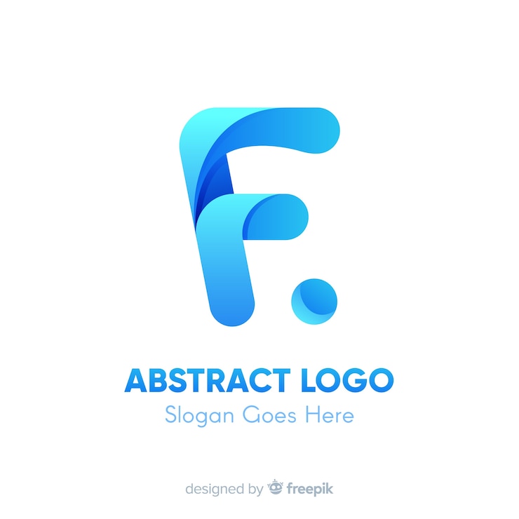 Vector gratuito plantilla de logo con degradado con forma abstracta