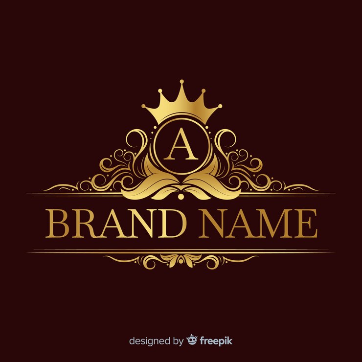Vector gratuito plantilla de logo elegante dorado
