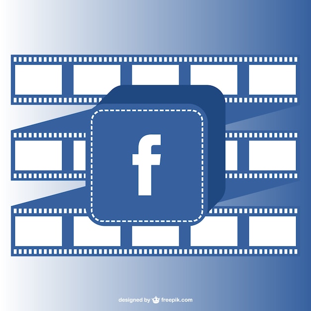 Plantilla con logo de facebook