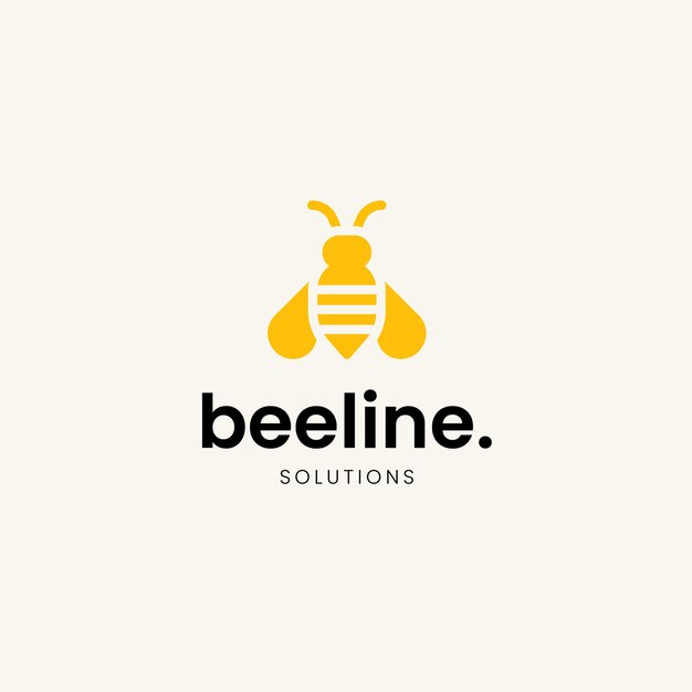 plantilla del logotipo de la abeja
