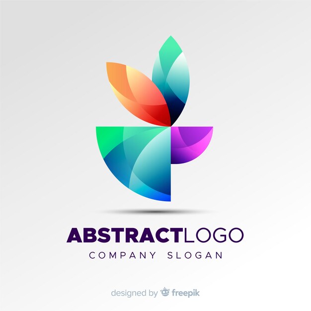 Plantilla de logotipo abstracto colorido