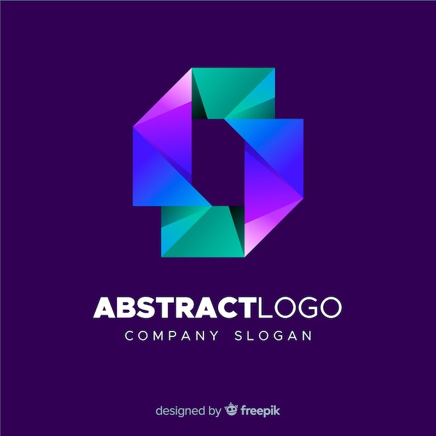 Plantilla de logotipo abstracto colorido