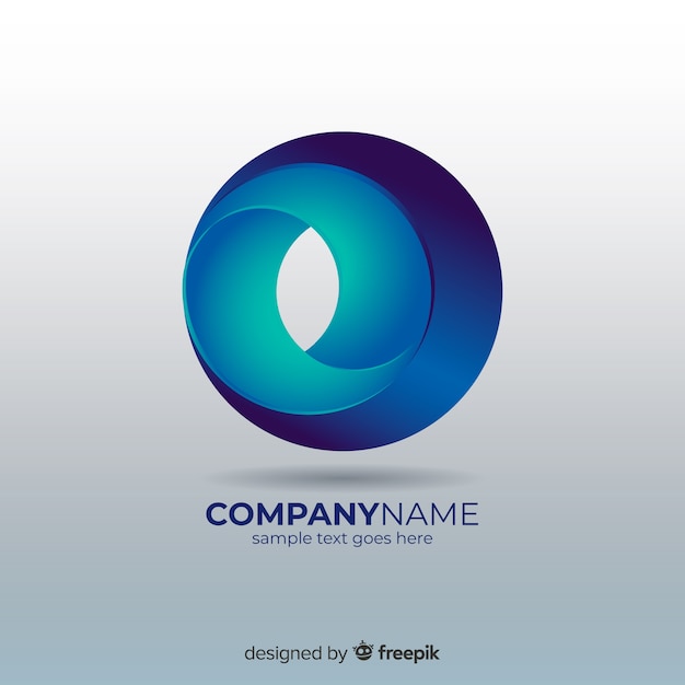 plantilla de logotipo abstracto con gradiente