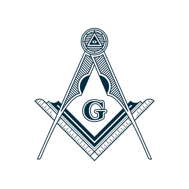 Plantilla de logotipo de albañil de diseño plano
