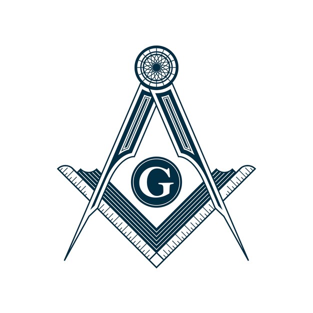 Plantilla de logotipo de albañil de diseño plano