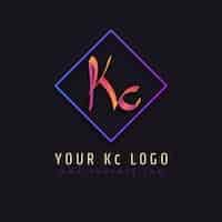 Vector gratuito plantilla de logotipo de ck profesional creativo