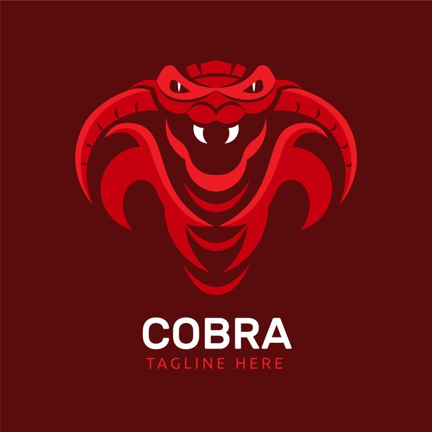 Plantilla de logotipo de cobra creativa