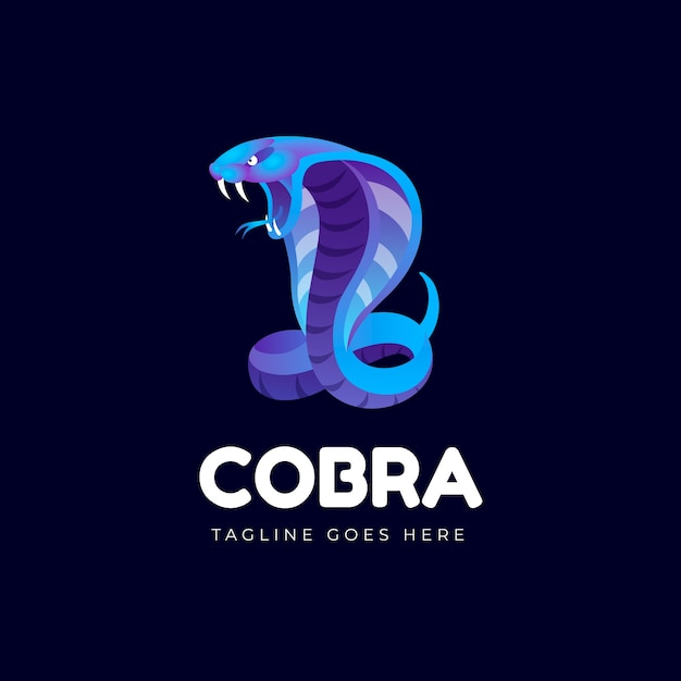 Plantilla de logotipo de cobra creativa