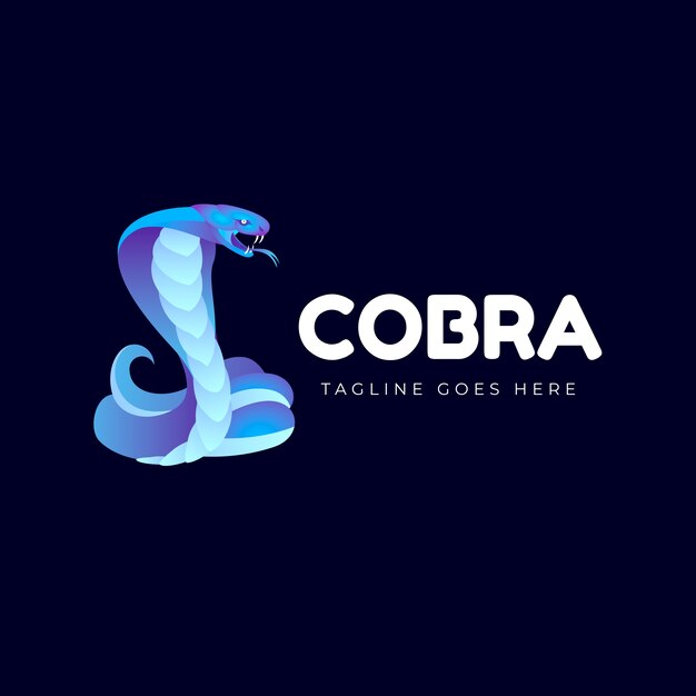 Plantilla de logotipo de cobra creativa