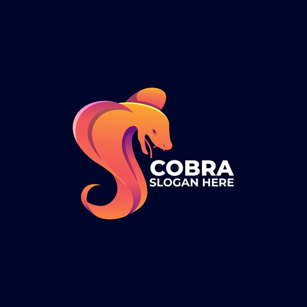 Plantilla de logotipo de cobra creativa