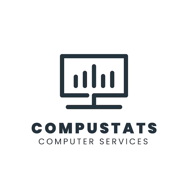 Plantilla de logotipo de computadora de tecnología