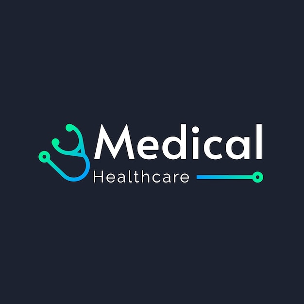 Vector gratuito plantilla de logotipo de consultorio médico